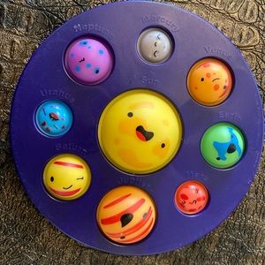 Planet pop it fidget toy